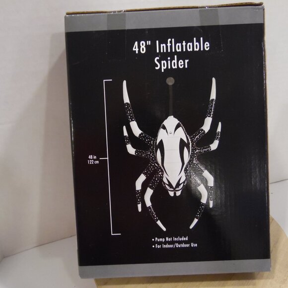 Huge 48 inch Inflatable Spider that also Glows in the dark Use inside or out - Picture 4 of 6